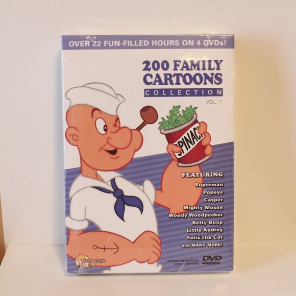 🍁5/$25🎃 Family Cartoons Collection Vol 1 4 DVD Set - Picture 1 of 2